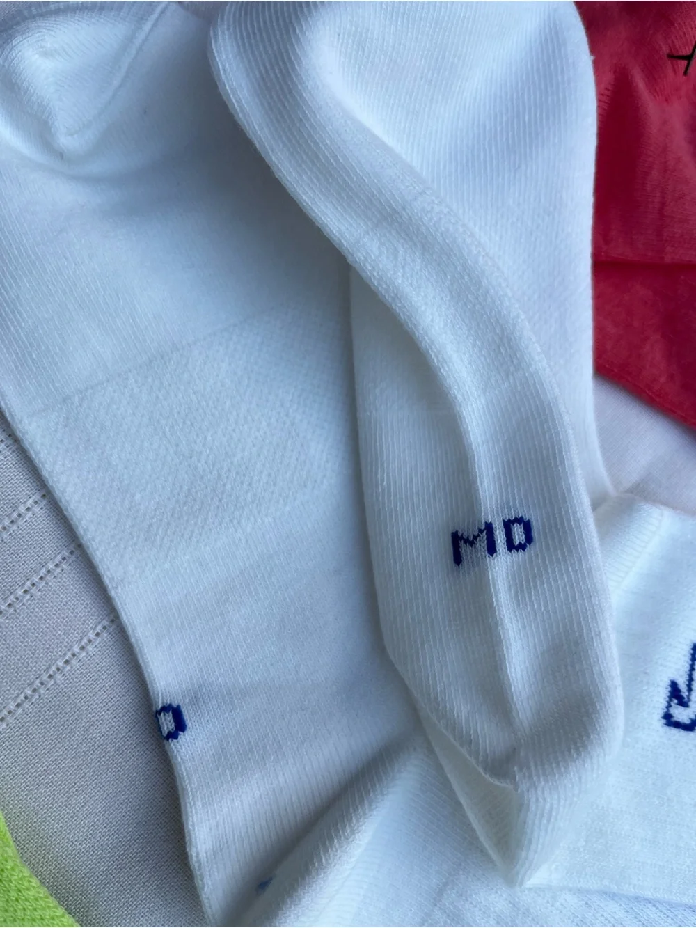 Nike Crew Socks Trio - Red, White, Lime with 'Just Do It' Branding